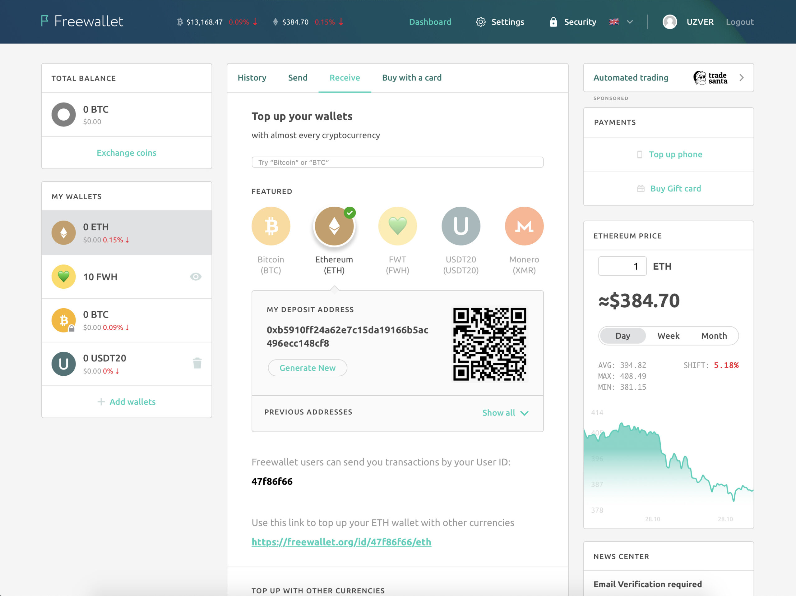 ethereum wallet by freewallet review